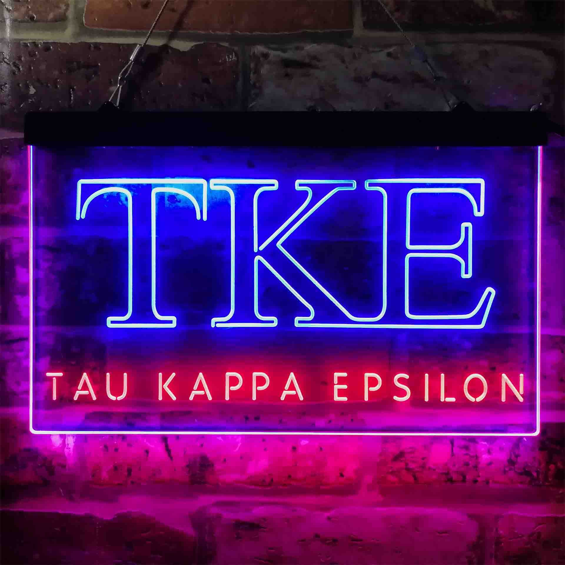 Tau Kappa Epsilon Symbol Dual LED Neon Light Sign